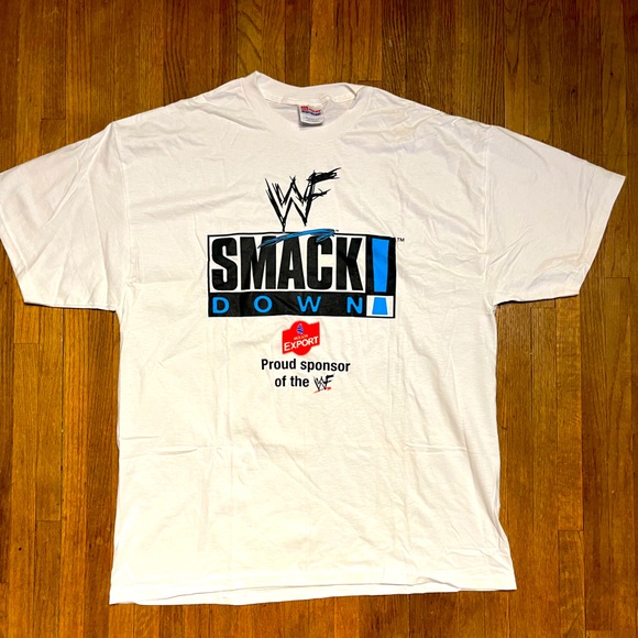 WWE Other - Vintage 90s WWF Smackdown Molson Export Logo White Hanes Promo T Shirt Mens XL🔥